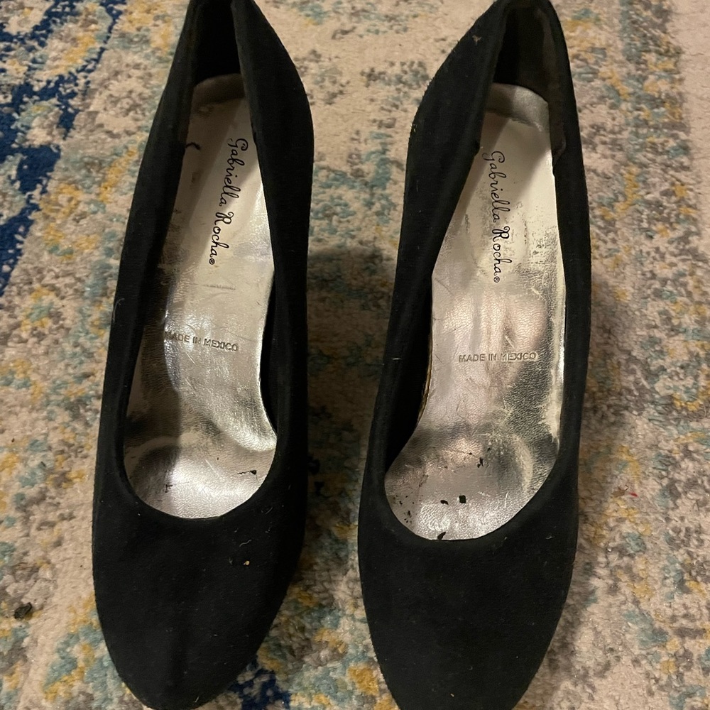 Black high heel. 3”.